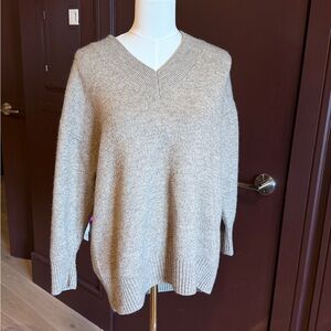 Mango Oatmeal Knit Sweater